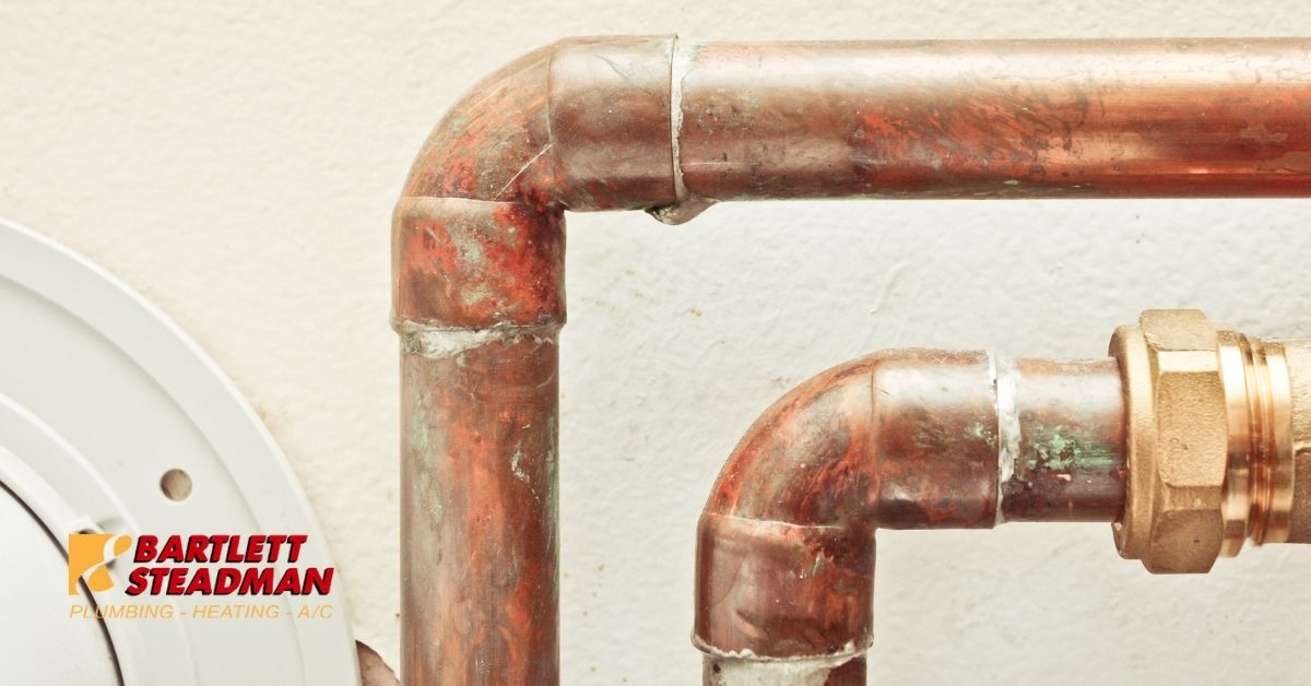 Rusty, outdated pipes.